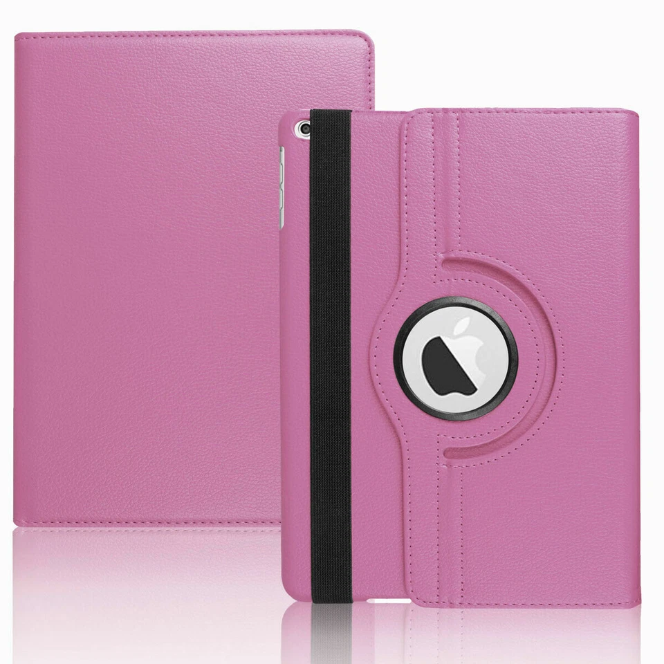 Funda inteligente abatible de cuero con soporte giratorio para iPad 10º 9º 8º 7º 6º/5º Gen Foto 1 de 4