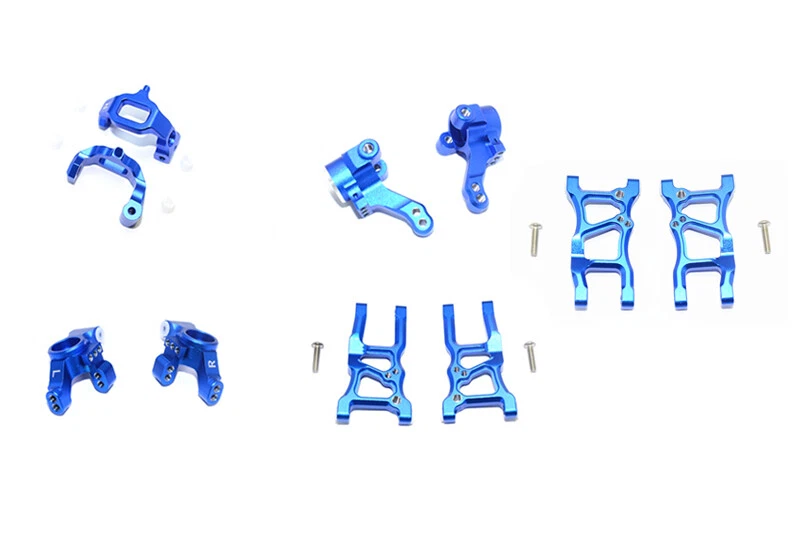 CNC front rear steering wheel hub + suspension arm for TRAXXAS 1/10 4WD GT4-TEC - Image 1 of 4