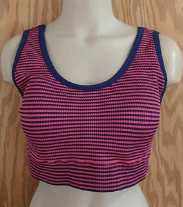 Torrid Curve SZ 2 Scoop Neck Ribbed Bralette Sports Bra Womens Multicolor NEW - Picture 1 of 12