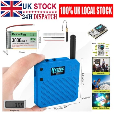  V3 ESP32 LoRa (V3) MESHTASTIC + Case + 3.7V 3000mAh lithium battery with 915MHz - Image 1 of 4