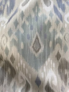 COLEFAX AND FOWLER CURTAIN FABRIC DESIGN Melior 3.5 METRES AQUA LINEN BLEND - Picture 1 of 3
