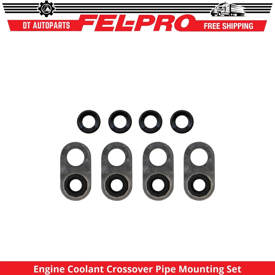 Juego de montaje de tubo cruzado de refrigerante de motor Fel-Pro para GMC Sierra 2500 HD 01-19 Foto 1 de 1