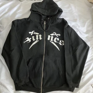 Vintage Innes Hooded Sweatshirt Y2k Black Hoodie Md 1990s M/l Skate Matt Hensley - Picture 1 of 20