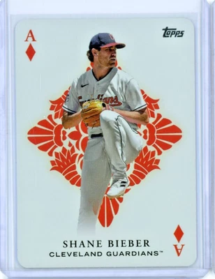2023 Topps Series 1 Shane Bieber All Aces # AA-15 - Image 1 of 2