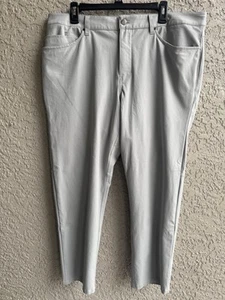 Lululemon Men’s ABC Commuter Performance Straight Tone Grey Pants 40x28 - Picture 1 of 4