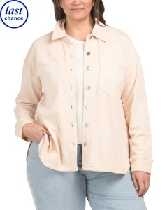 Stella & Ginger 2X Plus Relaxed Knit Long Sleeve Big Shirt - Ivory - NWT - Picture 1 of 2