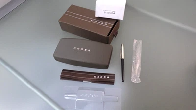 CROSS Century II 黑色漆面纯银钢笔 18K 金 F 笔尖 n 盒 — 第 1/4 张图片