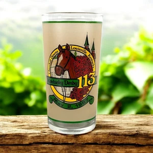 Offizielles 113th Kentucky Derby Mint Julep Glas 1987 | 12 oz Einzelglas - Bild 1 von 9