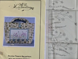 Kit de costura encantadora para coser. Bolso Flores Prado Panel de Costura Preimpreso - Imagen 1 de 4