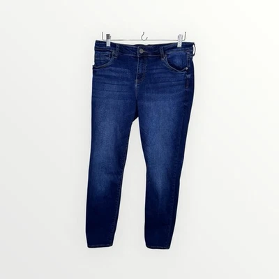 KUT from the Kloth Toothpick Skinny Jeans Dark Wash Size 14S Style SP041MC9S - Image 1 of 4