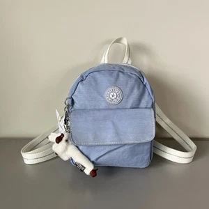 Kipling Rosalind Mini Shoulder Backpack - Baby Blue NWT - Picture 1 of 7