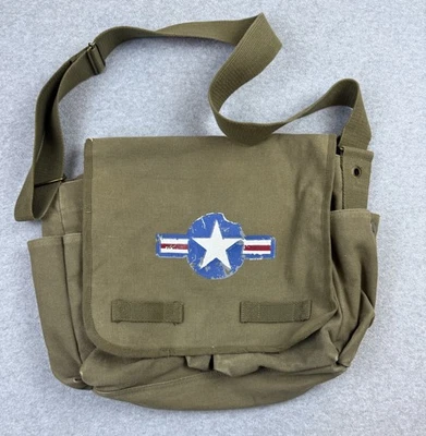 Cartera Rothco Air Corp Messenger de lona pesada de la Fuerza Aérea Foto 1 de 4