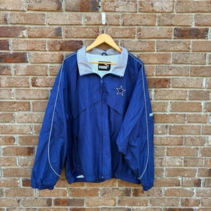 Vintage 90s Y2K Dallas Cowboys Windbreaker Jacket Size XL - Picture 1 of 4