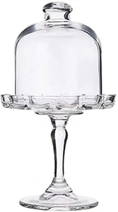 Mini Kuchenständer Glas Cupcake Display Teller mit Kuppel Abdeckung Standfuß Dessert... - Bild 1 von 8