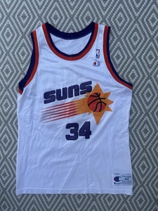 Vintage Men’s Champion Charles Barkley Phoenix Suns Jersey 90s Size 44 White - Picture 1 of 3