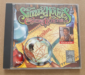 NEC Turbografx-16 CD SHERLOCK HOLMES CONSULTING DETECTIVE - Game DUO Authentic