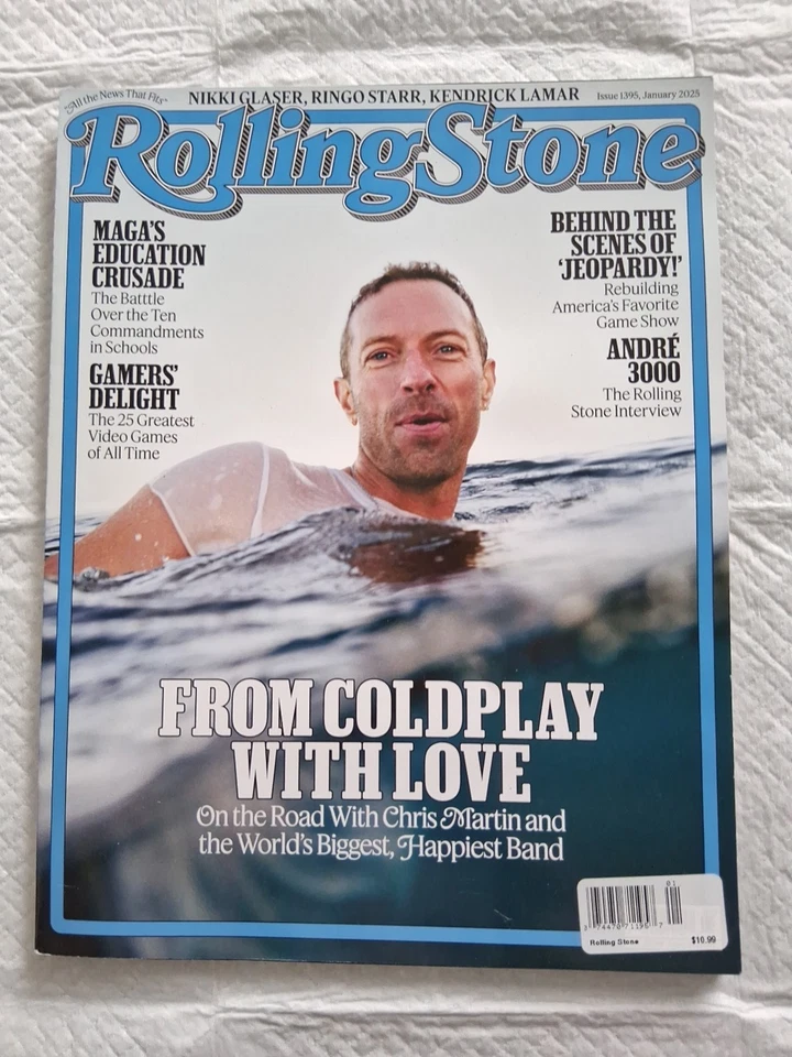 Rolling Stone Magazine January 2025 CHRIS MARTIN COLDPLAY With Love - Image 1 of 1