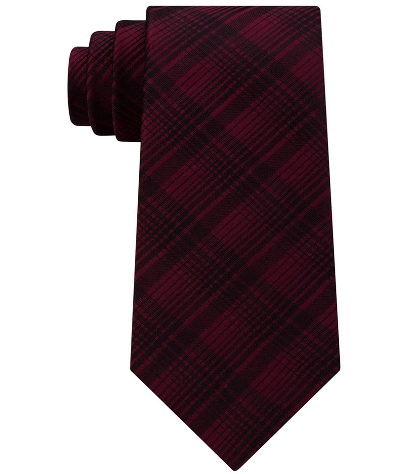 Мужской галстук Kenneth Cole тональный клетчатый завязанный - Изображение 1 из 1