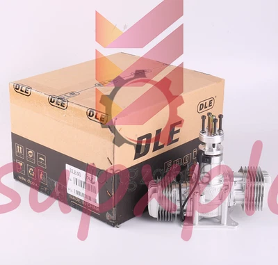 DLE40 40cc Twin Gas Engine with Electronic Ignition and Muffler - Image 1 of 4