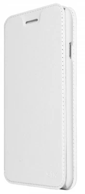 Custodia per Iphone 6 6S Plus 5.5" custodia smartphone side open stand white stk - Immagine 1 di 3