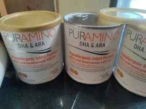 (4 Cans) PURAMINO DHA & ARA Infant Formula-14.1 oz Powder Exp 06/01/2026 - Picture 1 of 3