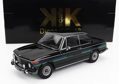 MODELLINO AUTO STATICO KK BMW 2002 ALPINA 1974 NERO MODELLISMO SCALA 1/18 - Immagine 1 di 4