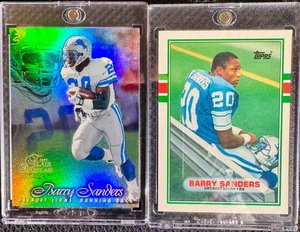 BARRY SANDERS 💥 ROOKIE 💥 1989 Topps Traded #83T RC 💥 plus 1997 Fleer Row 1 💎 - Bild 1 von 2