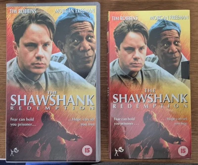The Shawshank Redemption VHS PAL Cinema Club Robbins & Freeman, NEW & SEALED - Image 1 of 3