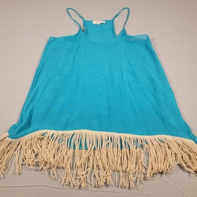 Camiseta sin mangas Altar'd State Boho Cami para mujer con flecos y borlas talla grande Foto 1 de 4