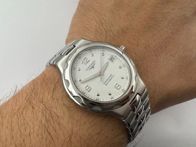 LONGINES L1.634.14 Conquest esfera blanca automática Cal L619.2 (ETA 2892A2) - 37 mm Foto 1 de 4