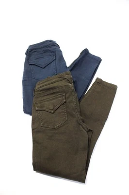 Joie Joie джинсы женщин хлопок узкие штанины джинсы оливковый зеленый синий размер 25 27 лот 2 - Изображение 1 из 4