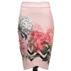 Ted Baker rosa Soella Palace Garden Blumen Bleistiftrock Größe 1 - Bild 1 von 10