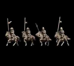 28mm Medieval Mounted Sergeants Cavalry pack x12 figs DBA - Picture 1 of 1