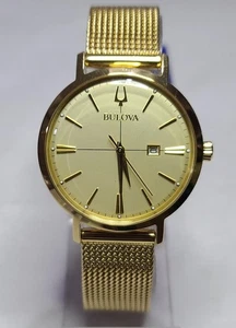 97M115 BULOVA GOLD WATCH FOR WOMEN M-254 - Picture 1 of 18