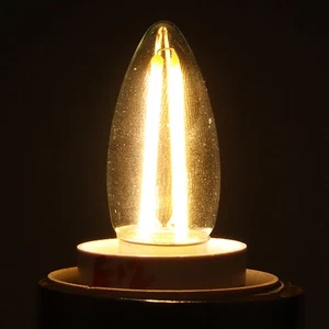 10Pcs E12 Long Filament Small LED Light Bulbs Dimmable Lamp 1.5W AC110V For Ho - Picture 1 of 20