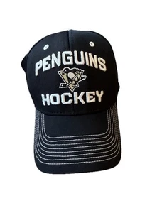 Gorra de Hockey Pittsburgh Penguins Negra Reebok Flex Ajustada Centro Hielo L-XL Gorra NHL  - Imagen 1 de 3