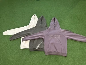 Essentials Fear Of God Pullover Hoodie Medium Purple - Picture 1 of 4