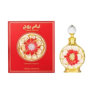 Aceite de perfume concentrado Layali Rouge 15 ml de Original Swiss Arabian Hot L3G2 - Imagen 1 de 21