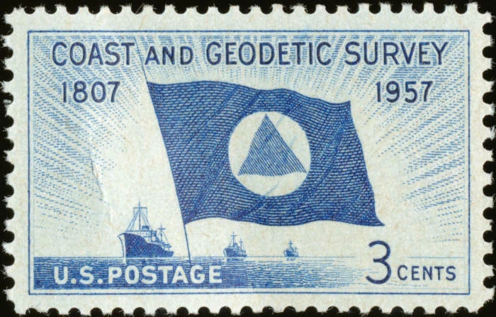 Scott# 1088 - 3 Cents Stamp 1957 Commemoratives - Coast & Geodetic Survey MNH - Image 1 of 1