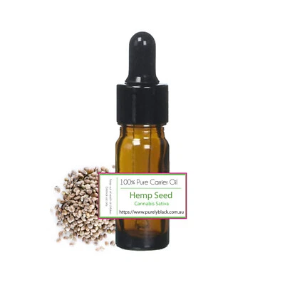 PURELYBLACK 100% Pure Hemp Seed Oil Hempseed Oil For Eczema Face Skin Care Moisturiser