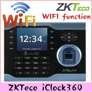 ZKTeco iClock360 WIFI TCP/IP Biometric Fingerprint Attendance System Time Clock - Picture 1 of 9