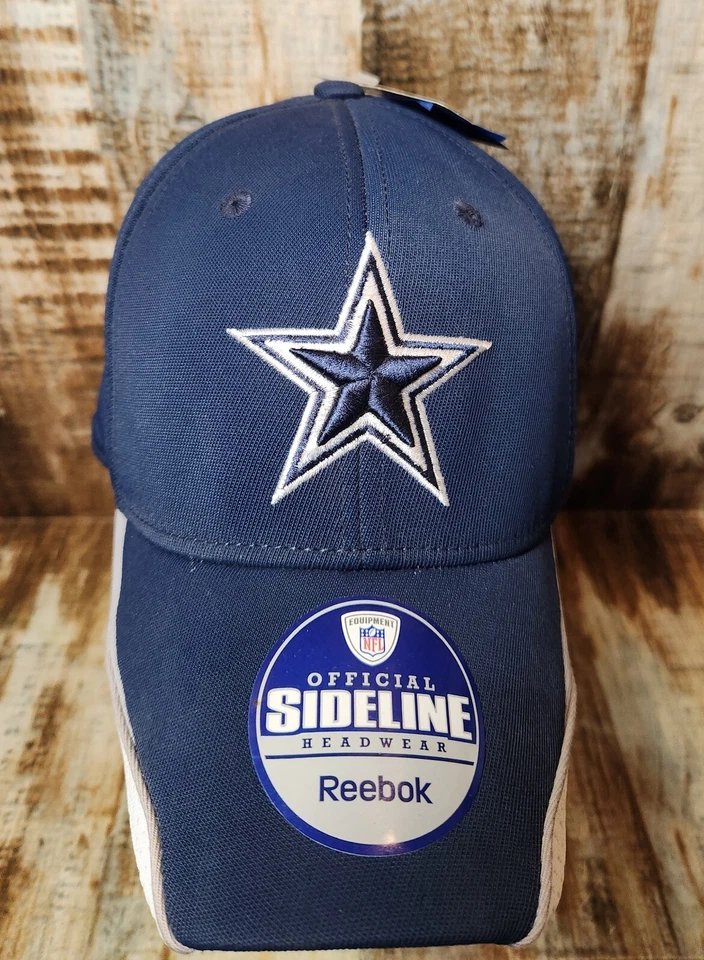 DALLAS COWBOYS NFL EMS REEBOK FLEX-FIT LATERAL AZUL BLANCO GORRA SOMBRERO NUEVO ADULTO S M Foto 1 de 4