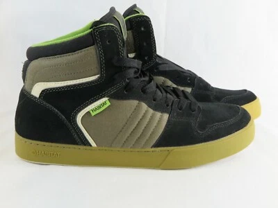 HABITAT Summit Zapatos de Skateboard, Hombre 10, Oliva Negro Verde Lima, Nuevo de Lote Antiguo Foto 1 de 4