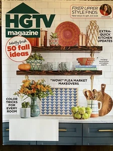 HGTV Magazin "50 total frische Herbstideen & Flohmarkt-Makeovers" Oktober 2018 - Bild 1 von 2