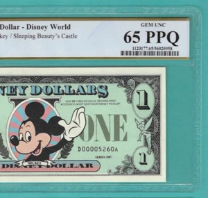 $1 1987 Disney Dollar Mickey PCGS 65PPQ - Picture 1 of 3