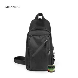Pack Science Smell Proof Carbon Lined Shoulder Bag Locking Odor Less Stash Pack - Picture 1 of 6