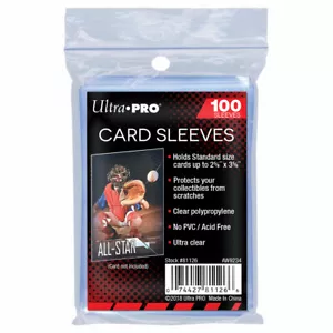 Ultra Pro Regular Card Sleeves - New Factory Sealed 100 Pack - Penny Sleeves - Picture 1 of 1