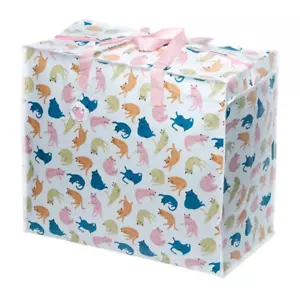 Bolsa de almacenamiento de lavandería Puckator Cats Life 🐱 Duradera, linda, práctica - H48xW55xD28 - Imagen 1 de 2