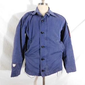 LEER Chaqueta de Cubierta Azul Marina N-4 Original Guerra de Vietnam USN Envejecida. - Imagen 1 de 17