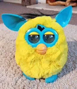 2012 Hasbro Furby Electronic Toy - Lightning Zap Yellow and Teal - Picture 1 of 7